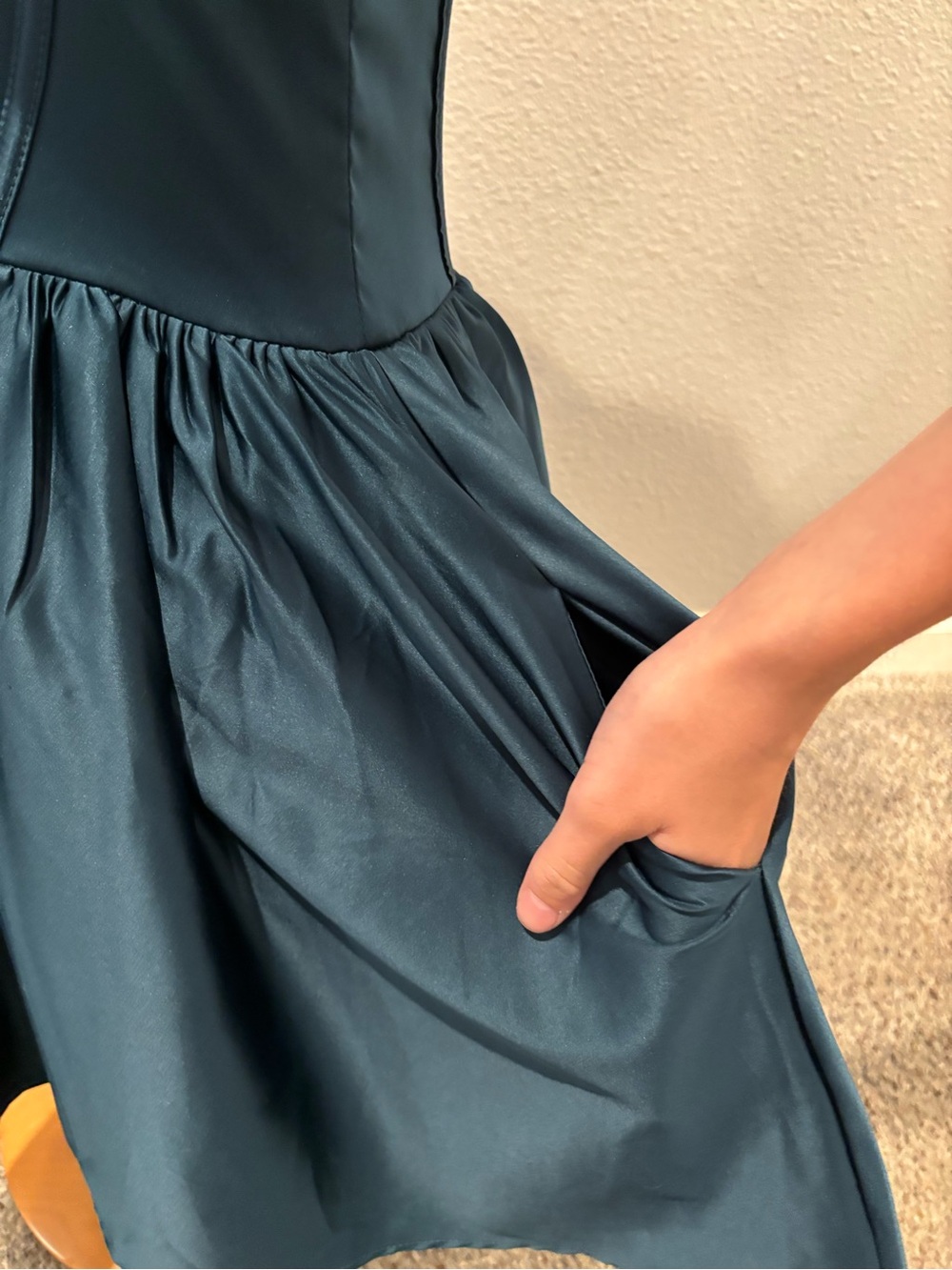 Windsor Teal Corset Skater Skirt Mini Dress - Picture 5 of 6